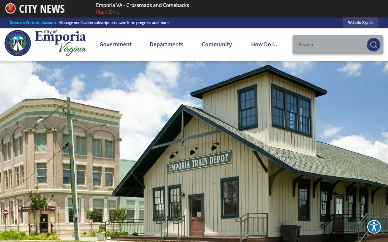 Emporia Virginia phone directory city home page