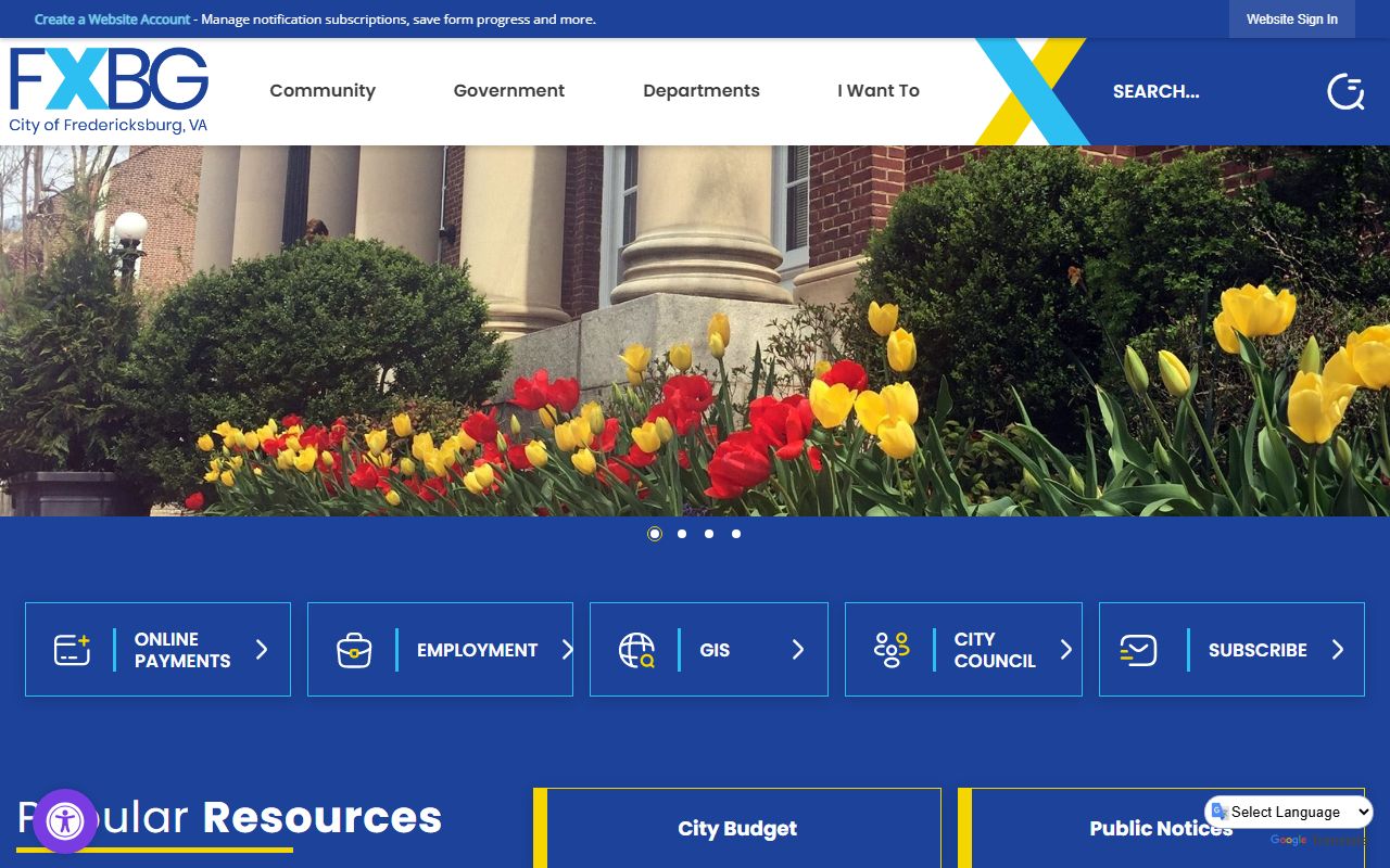 Fredericksburg Virginia phone directory city home page