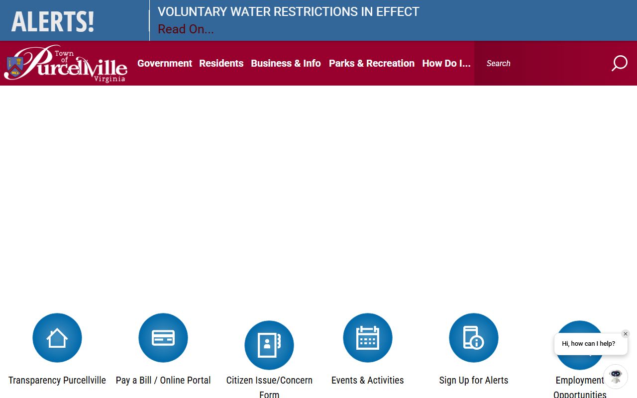 Purcellville phone directory screenshot