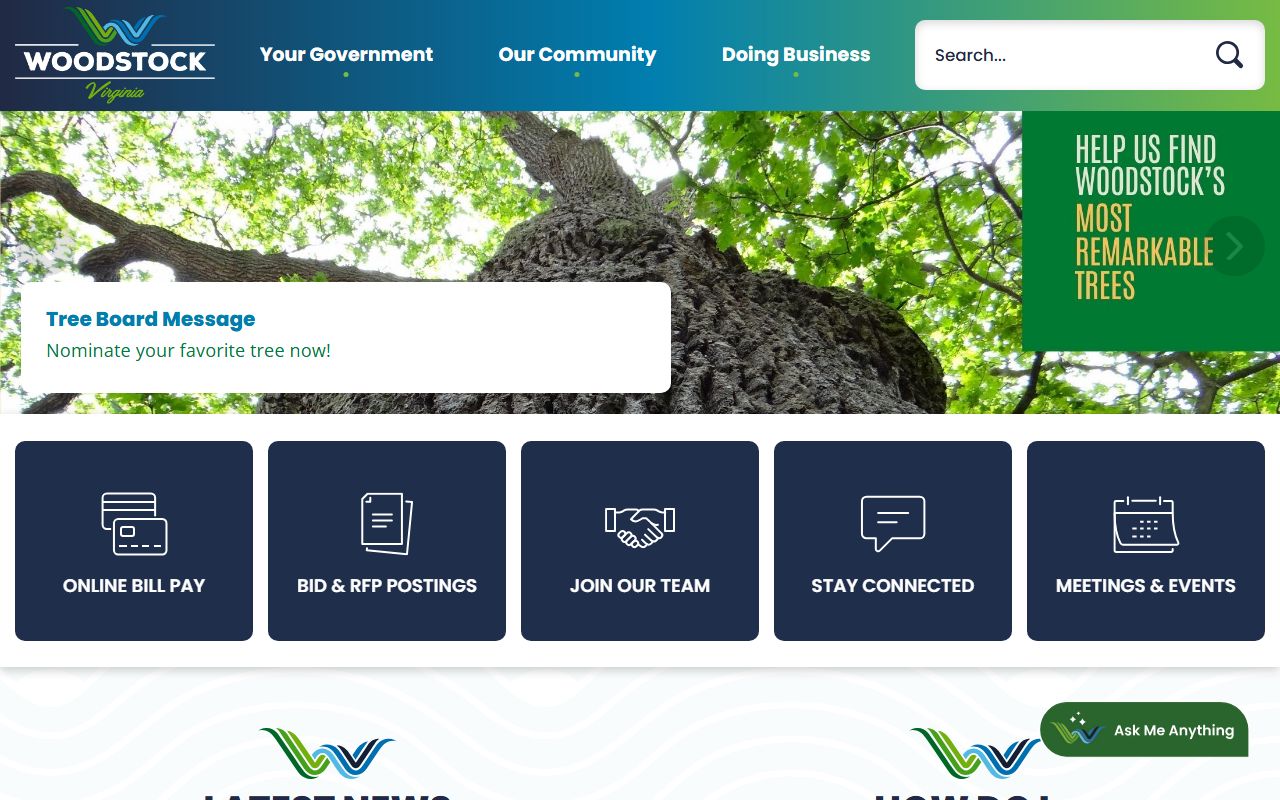 Woodstock phone directory screenshot